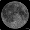 Wielka Mapa Księżyca 100 cm -  z mocowaniami
