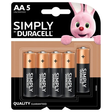 Bateria alkaliczna Duracell AA LR6 (5 szt.)
