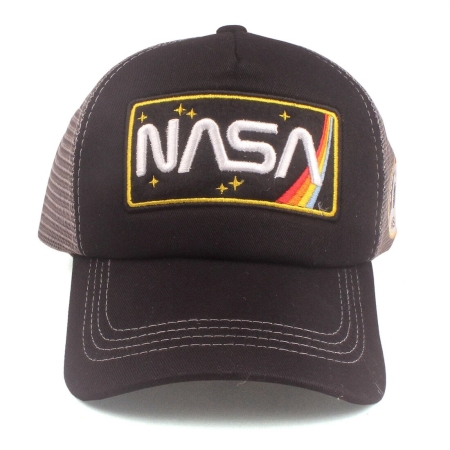 Czapeczka z daszkiem NASA (czarno-szara)