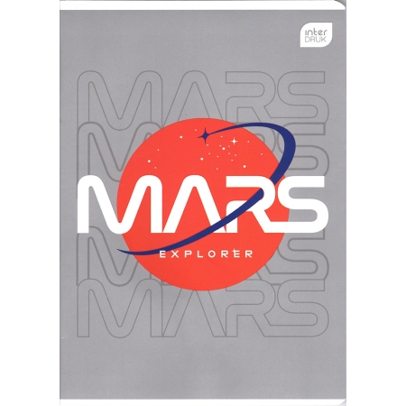Zeszyt - Mars Explorer, A5, 60 kartek, kratka